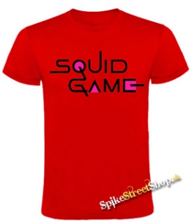 SQUID GAME - Logo Colour Pink - červené detské tričko