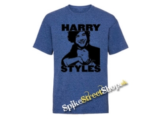 HARRY STYLES - Logo & Portrait - modré detské tričko