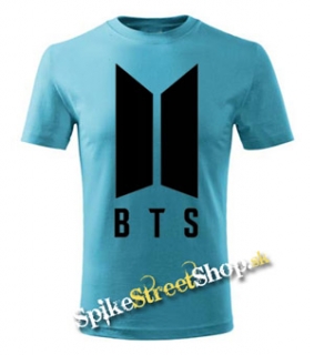 BTS - BANGTAN BOYS - Logo - tyrkysové pánske tričko