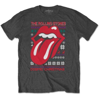 ROLLING STONES - Cosmic Christmas - sivé pánske tričko