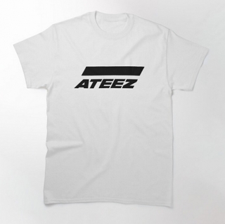 ATEEZ - Logo Black- biele pánske tričko