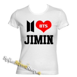 I LOVE JIMIN - biele dámske tričko