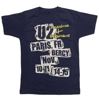 U2 - I+E Paris Event 2015 - modré pánske tričko