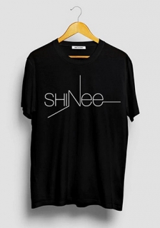 SHINEE - Logo - čierne detské tričko