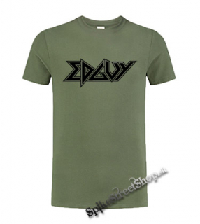 EDGUY - Logo - olivové pánske tričko