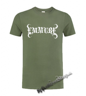 EMMURE - Logo - olivové pánske tričko