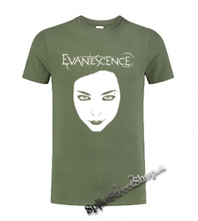 EVANESCENCE - Amy Lee - olivové pánske tričko