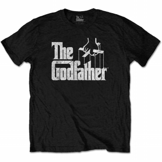 THE GODFATHER - Logo White - čierne pánske tričko