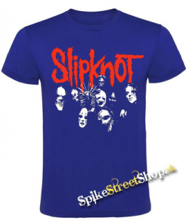 SLIPKNOT - Red Logo Band - kráľovsky-modré detské tričko