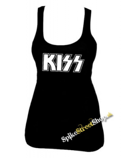 KISS - Logo White - Ladies Vest Top