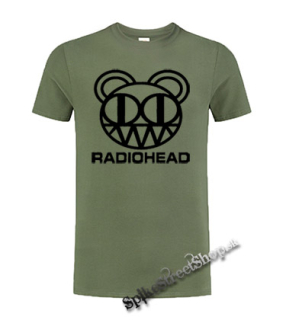 RADIOHEAD - Logo - olivové pánske tričko