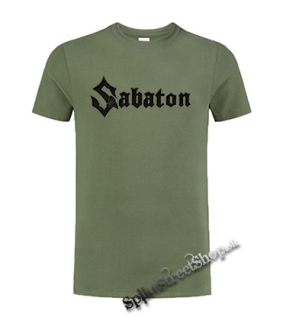 SABATON - Logo - olivové detské tričko