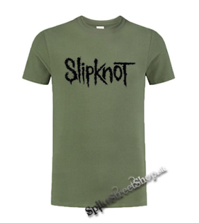 SLIPKNOT - Logo - olivové detské tričko