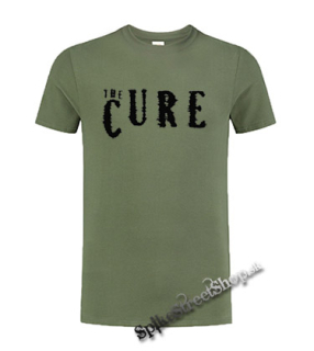 THE CURE - Logo - olivové pánske tričko