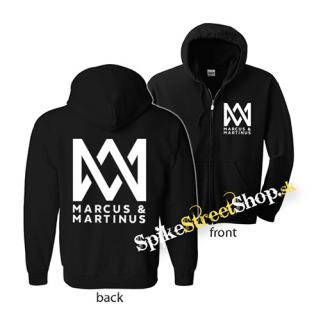 MARCUS AND MARTINUS - Logo - čierna detská mikina na zips