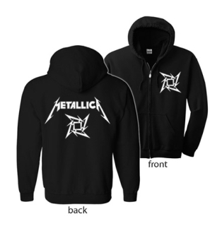 METALLICA - Ninja Logo - čierna detská mikina na zips