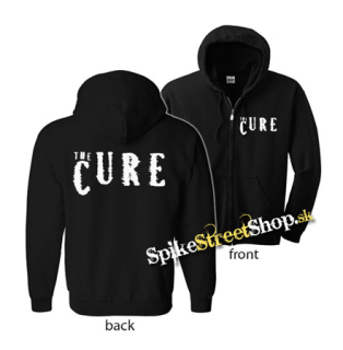 THE CURE - Logo - čierna detská mikina na zips