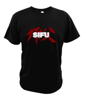 SIFU - Logo Game Red White - čierne detské tričko